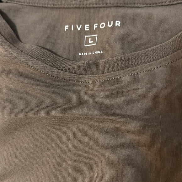 Five Four Large Brown T-shirt with Pocket - Picture 2 of 3